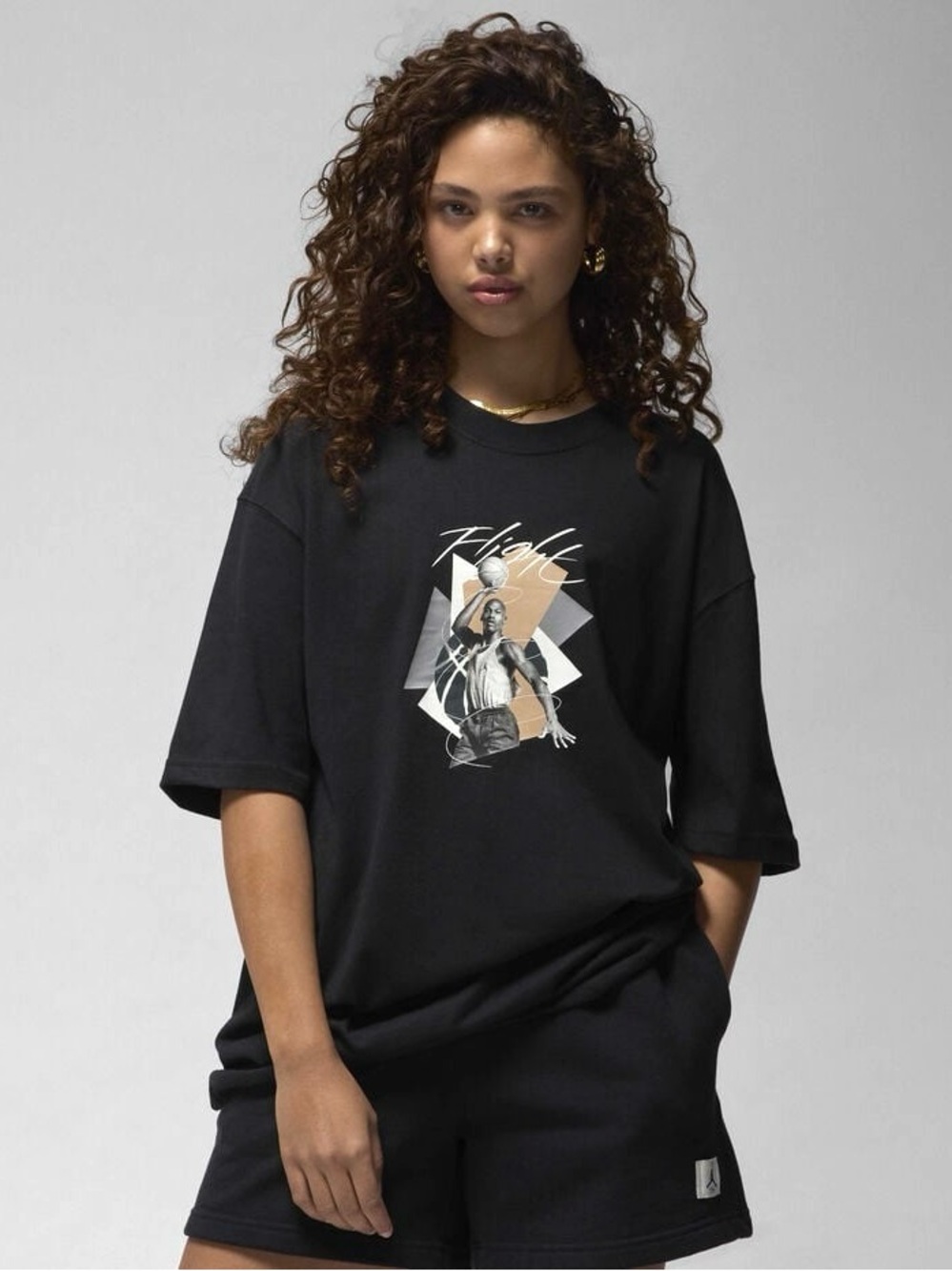 New JORDAN Oversized Graphic 'Flight' Tee